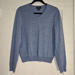 Brooks Brothers Blue Wool Blend Sweater - Women's Small